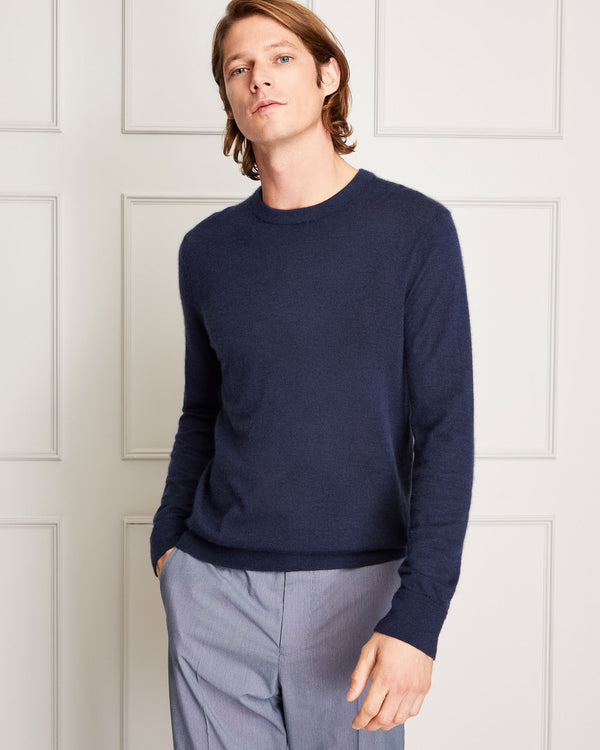 club monaco Italian Cashmere Crewneck Navy Mix
