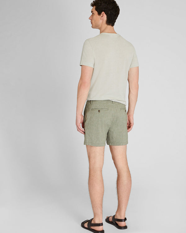 Club Monaco Jax Linen 5" Shorts Crocodile