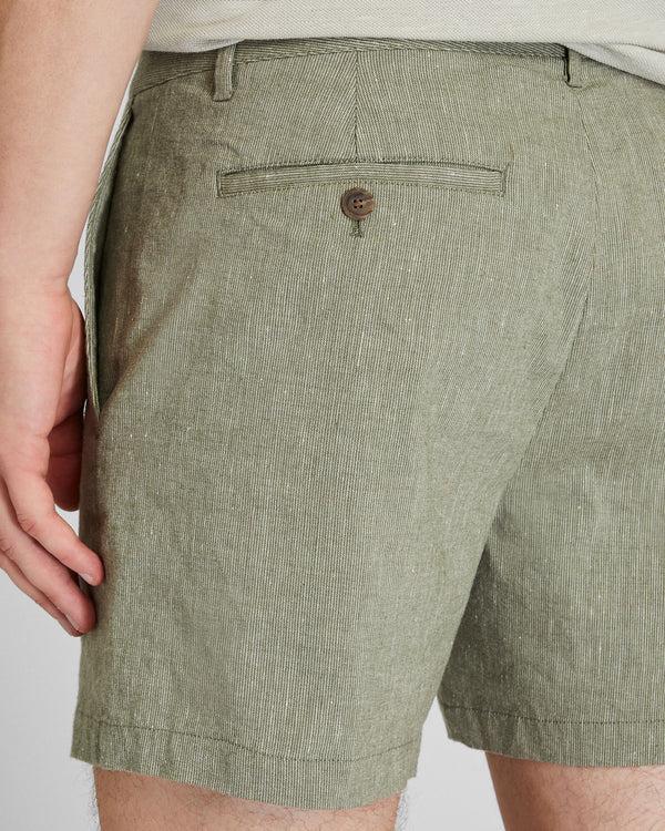 Club Monaco Jax Linen 5" Shorts Crocodile