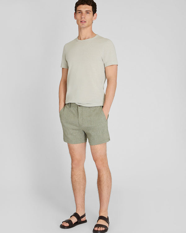 Club Monaco Jax Linen 5" Shorts Crocodile