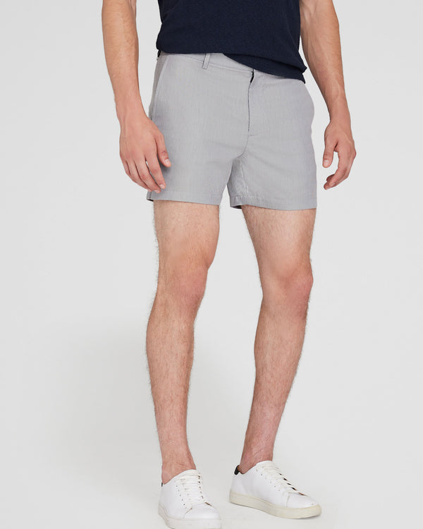 Club Monaco Jax Micro-Stripe 5" Shorts Black