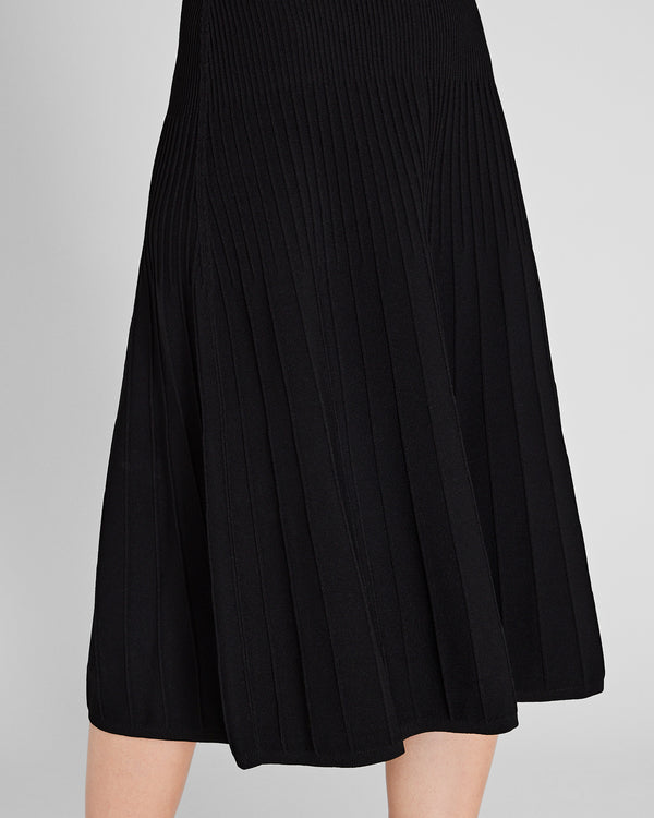 Club Monaco Johnny Collar Midi Dress Black