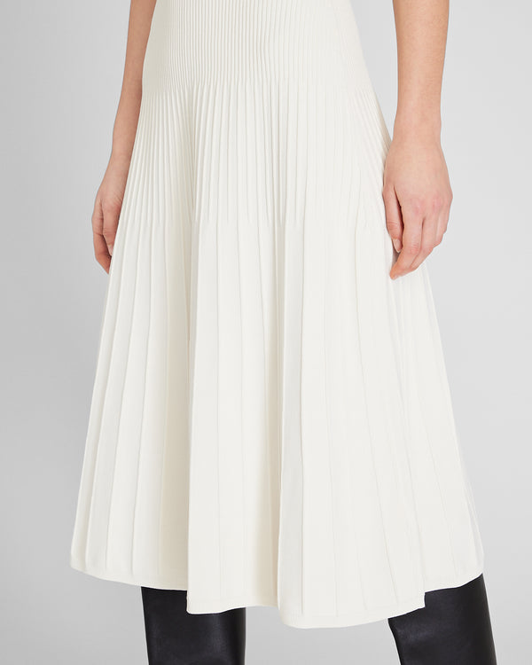 Club Monaco Johnny Collar Midi Dress Off White