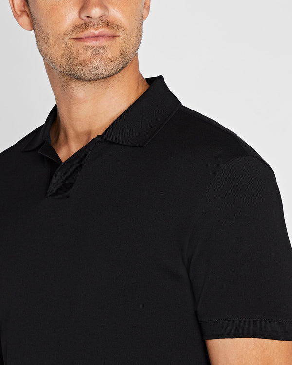 Club Monaco Johnny Collar Polo Shirt Black