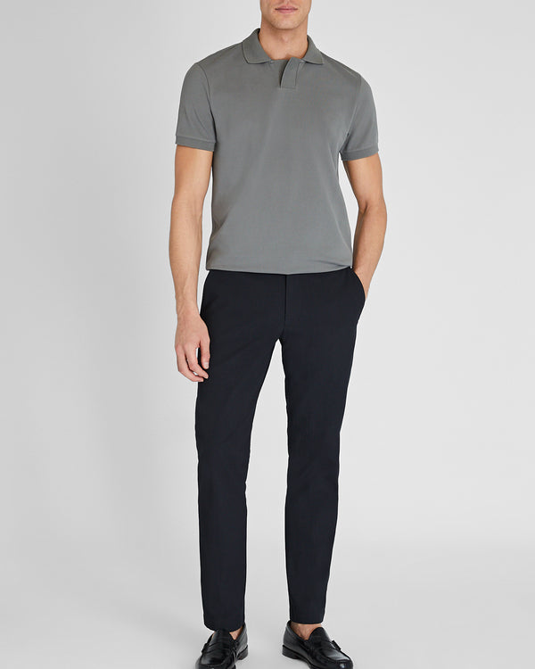 Club Monaco Johnny Collar Polo Shirt Med Pewter