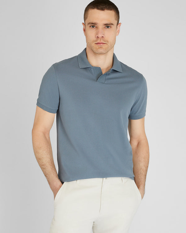 club monaco Johnny Collar Polo Shirt Sea Glass