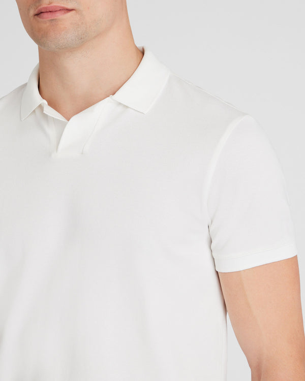 Club Monaco Johnny Collar Polo Shirt White