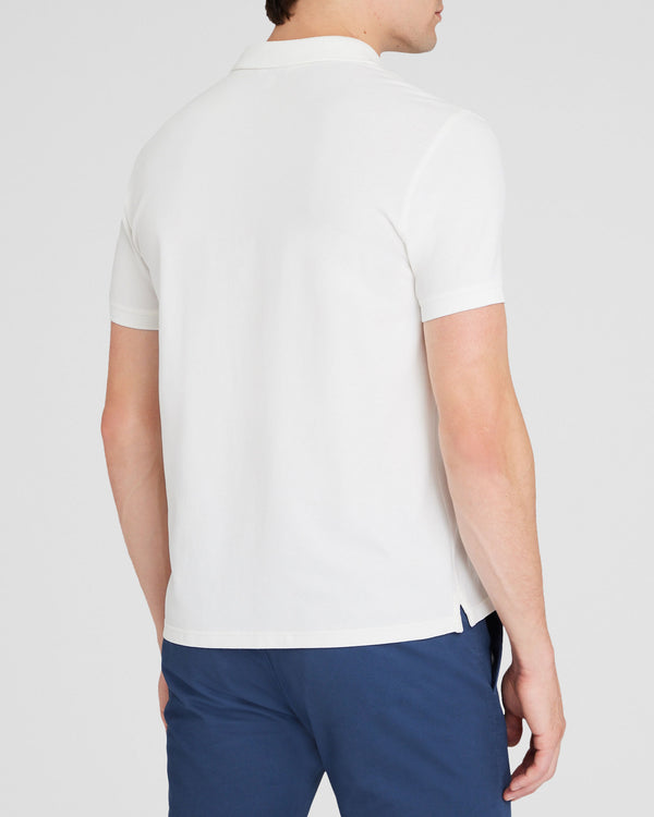 Club Monaco Johnny Collar Polo Shirt White