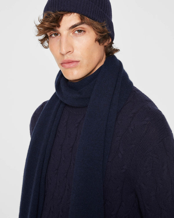 Club Monaco Kensington Cashmere Scarf Navy