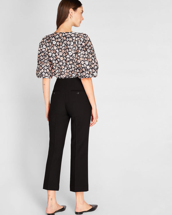 Club Monaco Kick Crop Pant Black