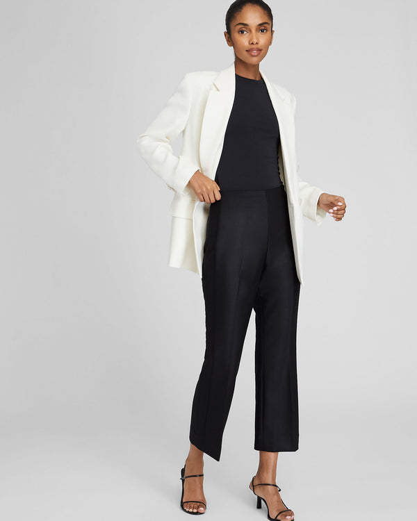 Club Monaco Kick Crop Pant Black