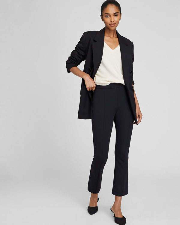 club monaco Kick Crop Scuba Pant Black