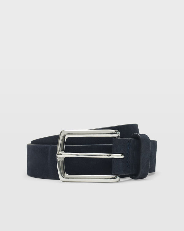 club monaco Laird Suede Belt Navy