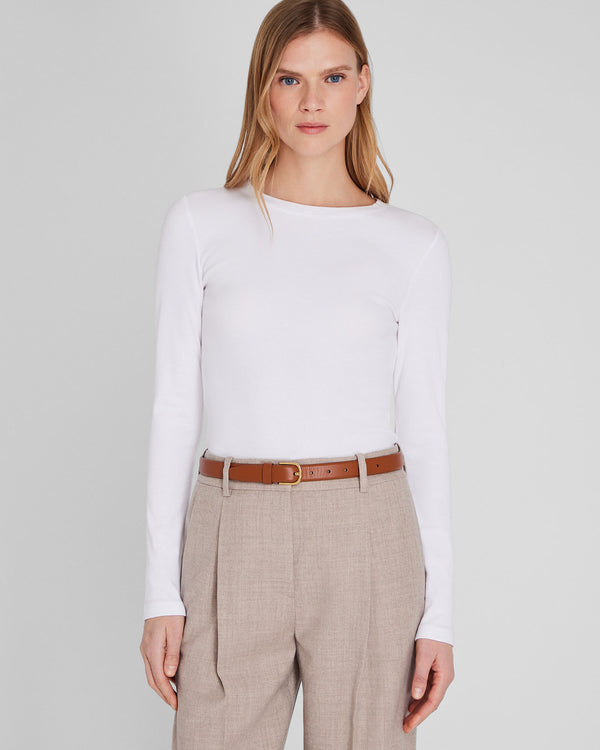 Club Monaco Leather Trouser Belt Brown