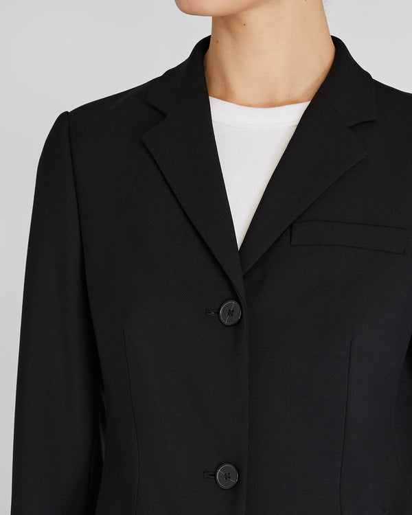 Club Monaco Lightweight Borrem Crombie Coat Black