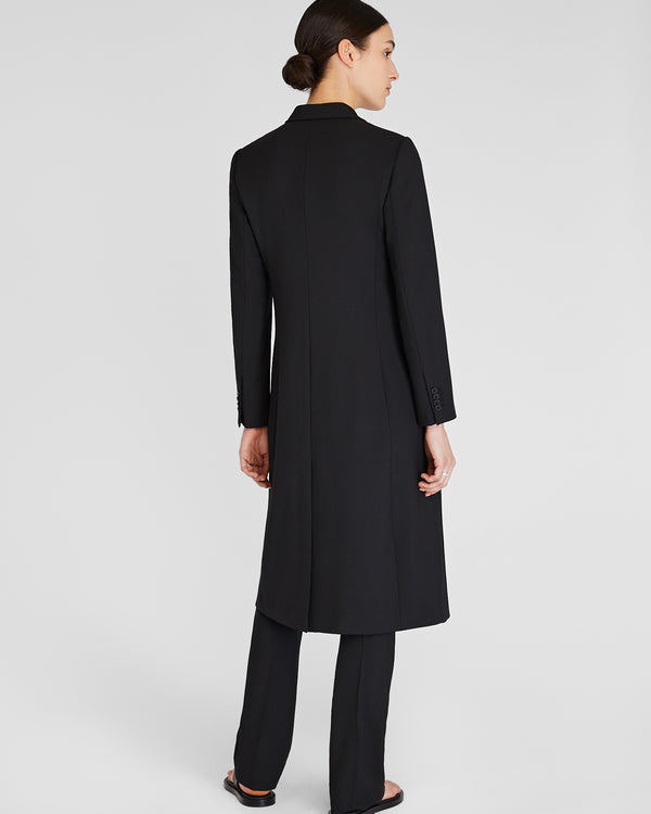 Club Monaco Lightweight Borrem Crombie Coat Black