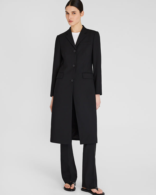 club monaco Lightweight Borrem Crombie Coat Black