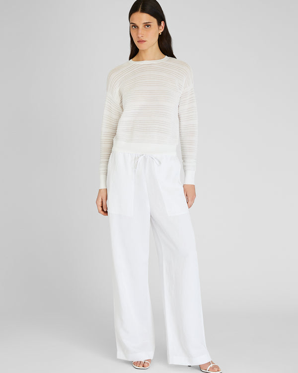 club monaco Lightweight Sateen Pant White