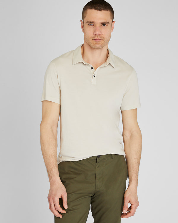 club monaco Lightweight Washed Polo Neutral