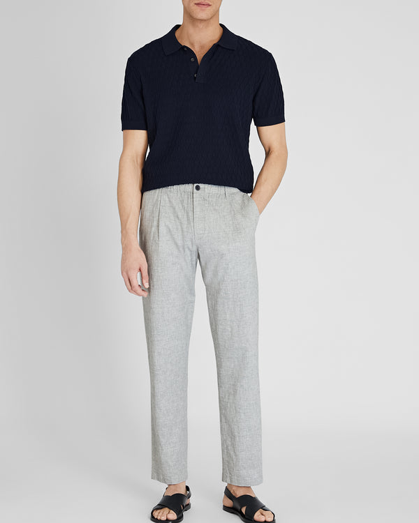 club monaco Linen Elasticated Trouser Medium Blue