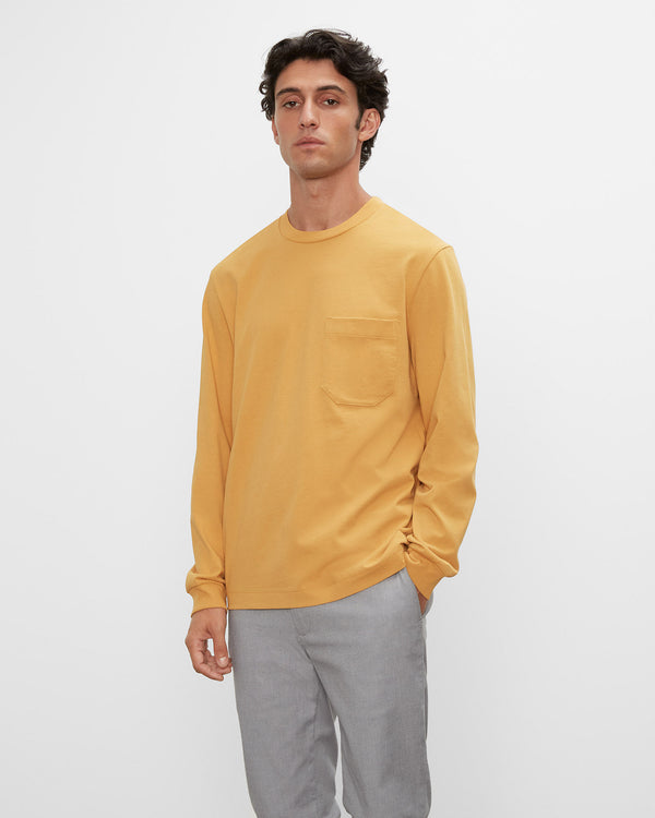 club monaco Long-Sleeve Relaxed Tee White