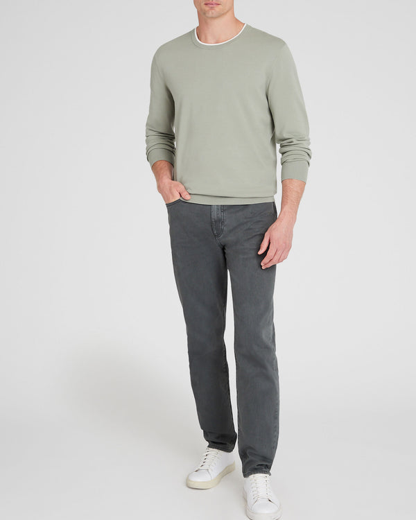 Club Monaco Long-Sleeve Tech Crewneck Sage