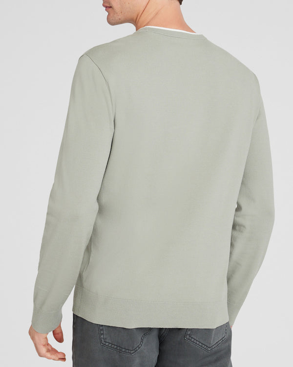 Club Monaco Long-Sleeve Tech Crewneck Sage
