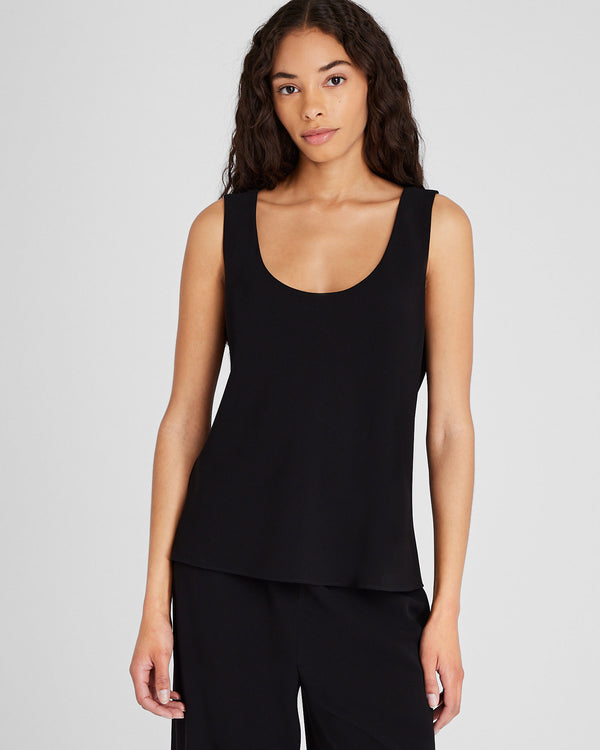 club monaco Longline Tank Shell Black