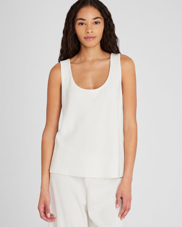 club monaco Longline Tank Shell Ivory