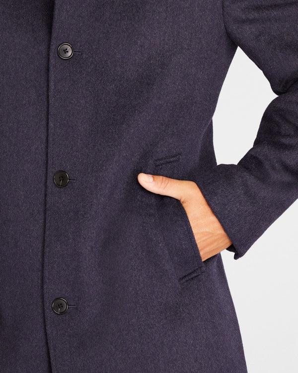 Club Monaco Loukas Funnel Neck Coat Navy