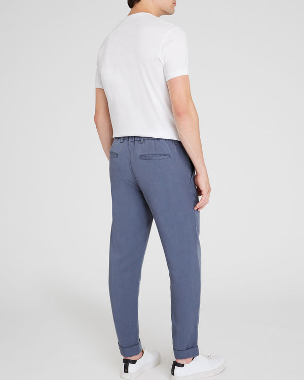 Club Monaco Lyocell Elasticated Trouser Slate Blue