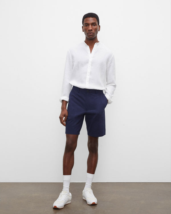 Club Monaco Maddox Seersucker 9" Short Navy