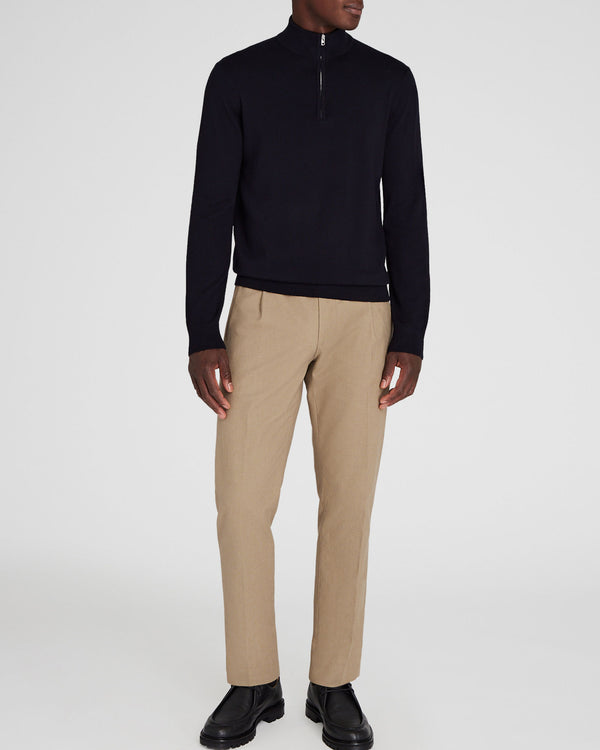 Club Monaco Merino Quarter-Zip Sweater Navy