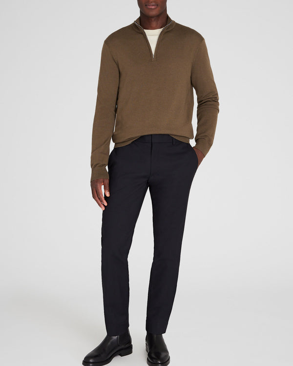 Club Monaco Merino Quarter-Zip Sweater Taupe