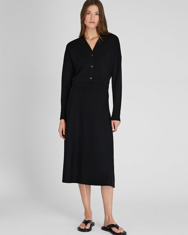Club Monaco Merino Relaxed Cardigan Black
