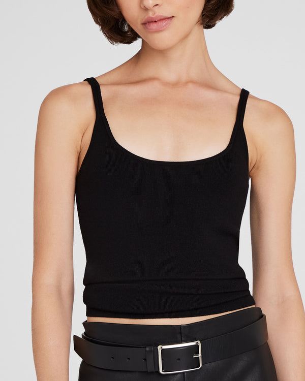 Club Monaco Merino Rib Tank Black