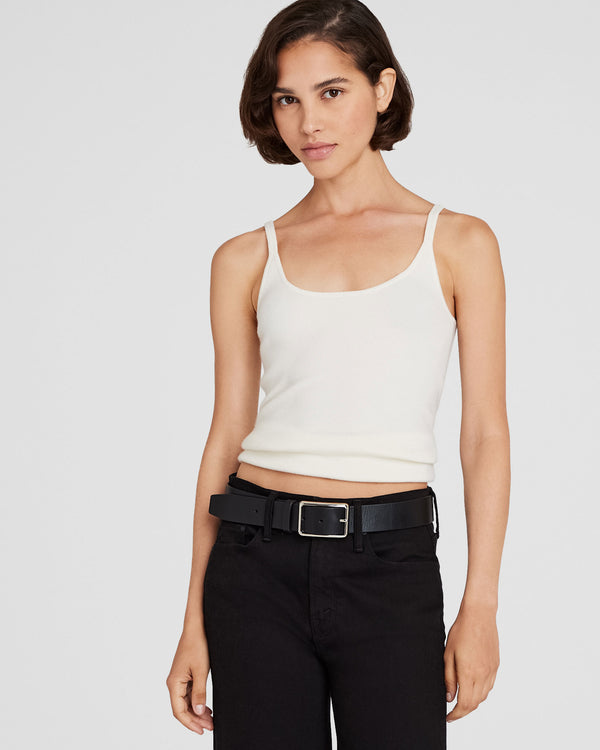 club monaco Merino Rib Tank Ivory