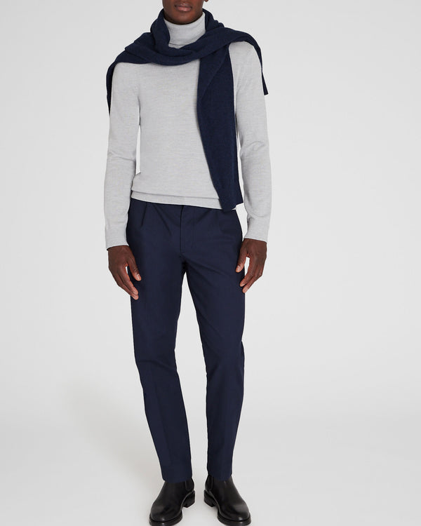 Club Monaco Merino Turtleneck Light Heather Grey