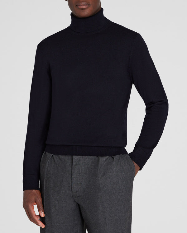 club monaco Merino Turtleneck Navy