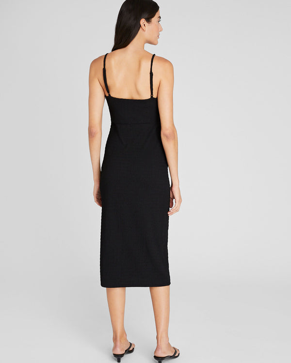 Club Monaco Mock Smock Midi Dress Black