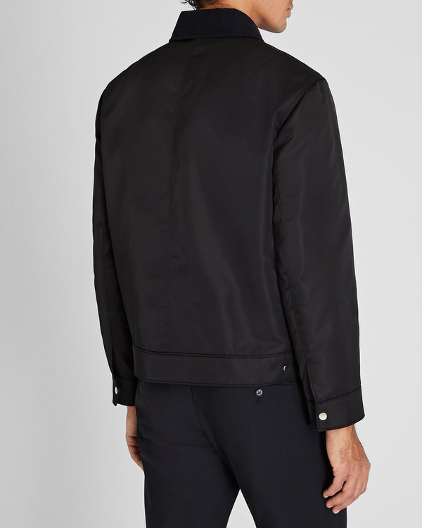 Club Monaco Nylon Twill Bomber Black
