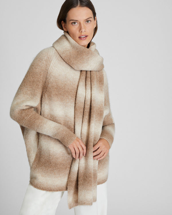 Club Monaco Ombré Rib Scarf Neutral