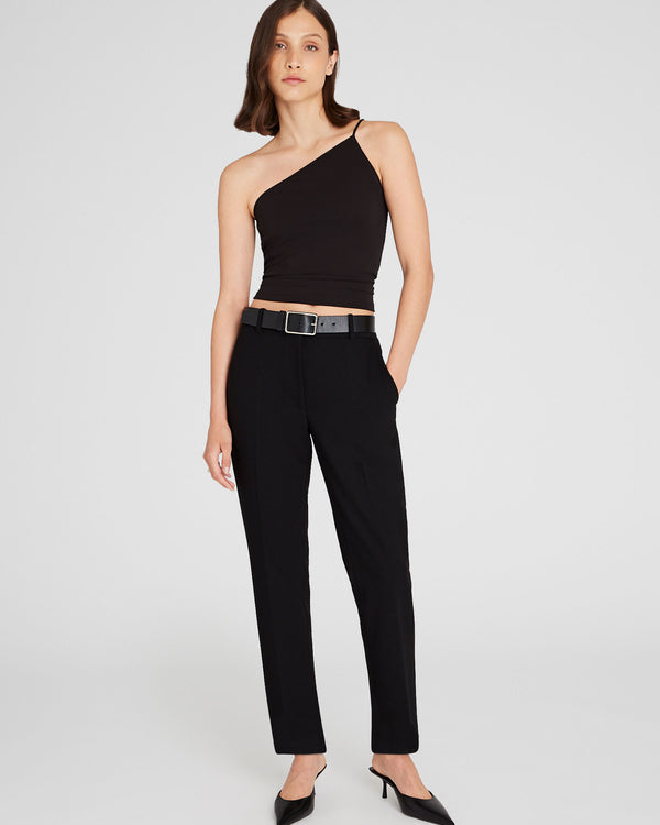 Club Monaco One-Shoulder Top Black
