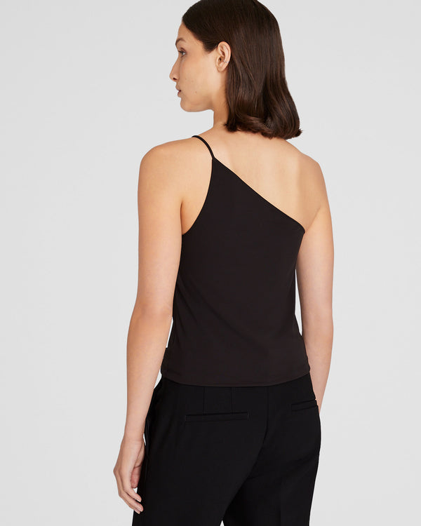 Club Monaco One-Shoulder Top Black
