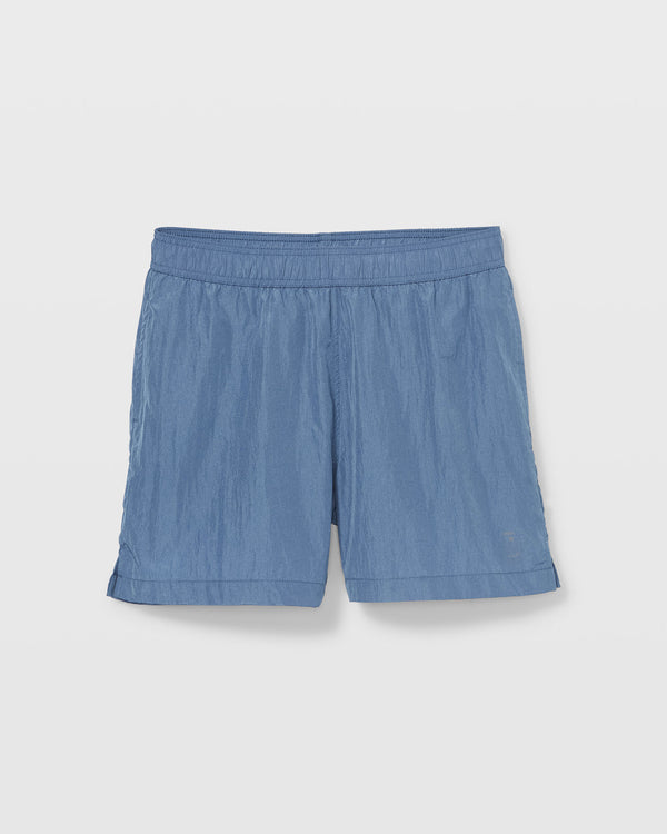 Club Monaco Onia Crinkle Swim Trunks Blue