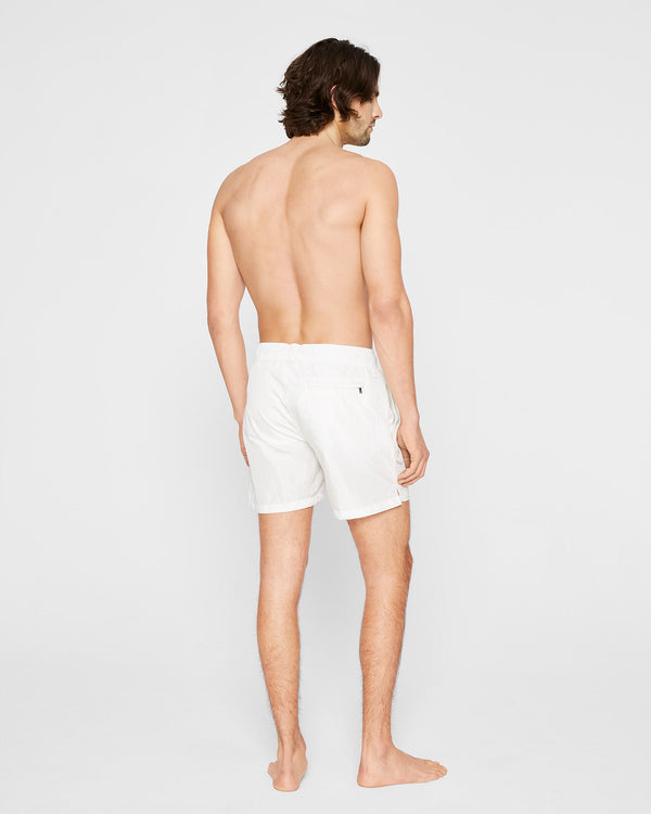 Club Monaco Onia Crinkle Swim Trunks White