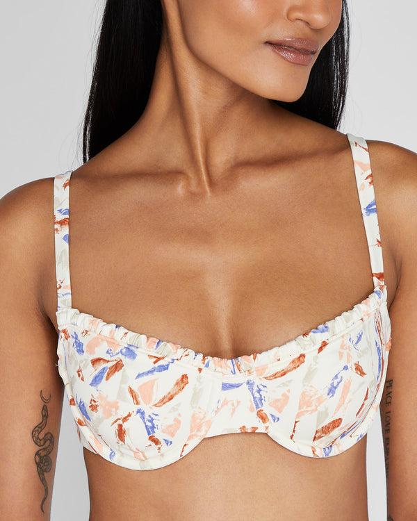 Club Monaco Onia Ruffle Underwire Bikini Top Multi