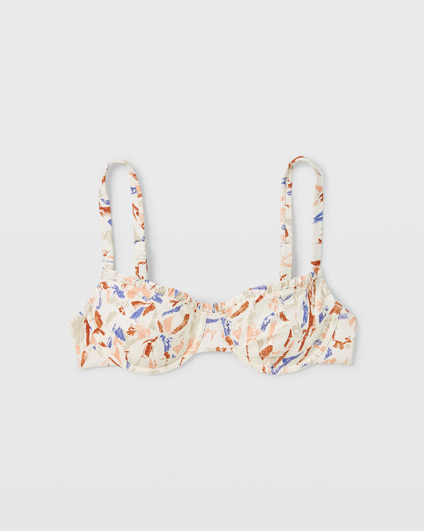 Club Monaco Onia Ruffle Underwire Bikini Top Multi