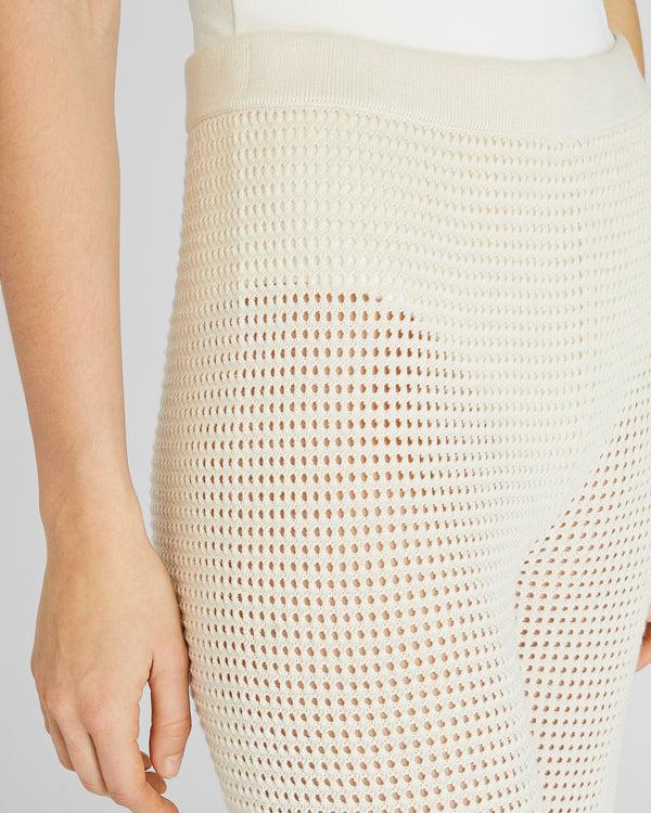 Club Monaco Open Stitch Pant Ivory