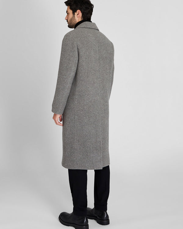 Club Monaco Oversized Twill Single Coat Light Grey